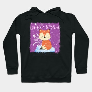 PINK WINTER WISHES FOX Hoodie